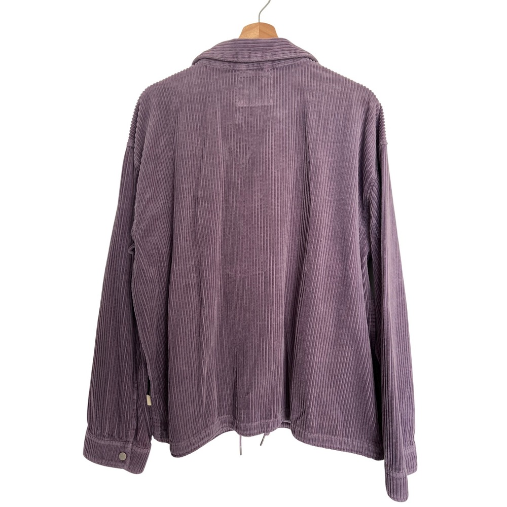 Urban Outfitters Oversized Corduroy Shacket Jacket Womens XL Mauve Purple - Picture 2 of 9